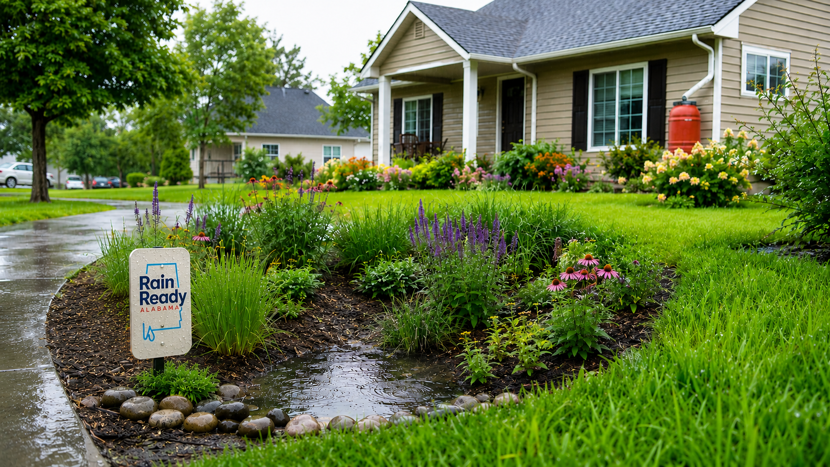 Rain Ready Alabama rain garden stormwater project